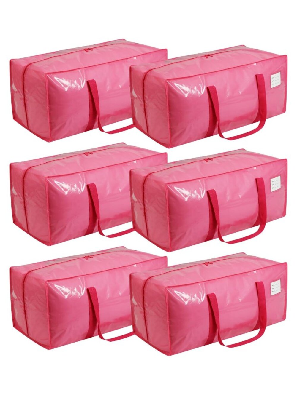 Extra Heavy Duty Large Moving Bags 6 Pack Polypropylene Water Resistant Storage